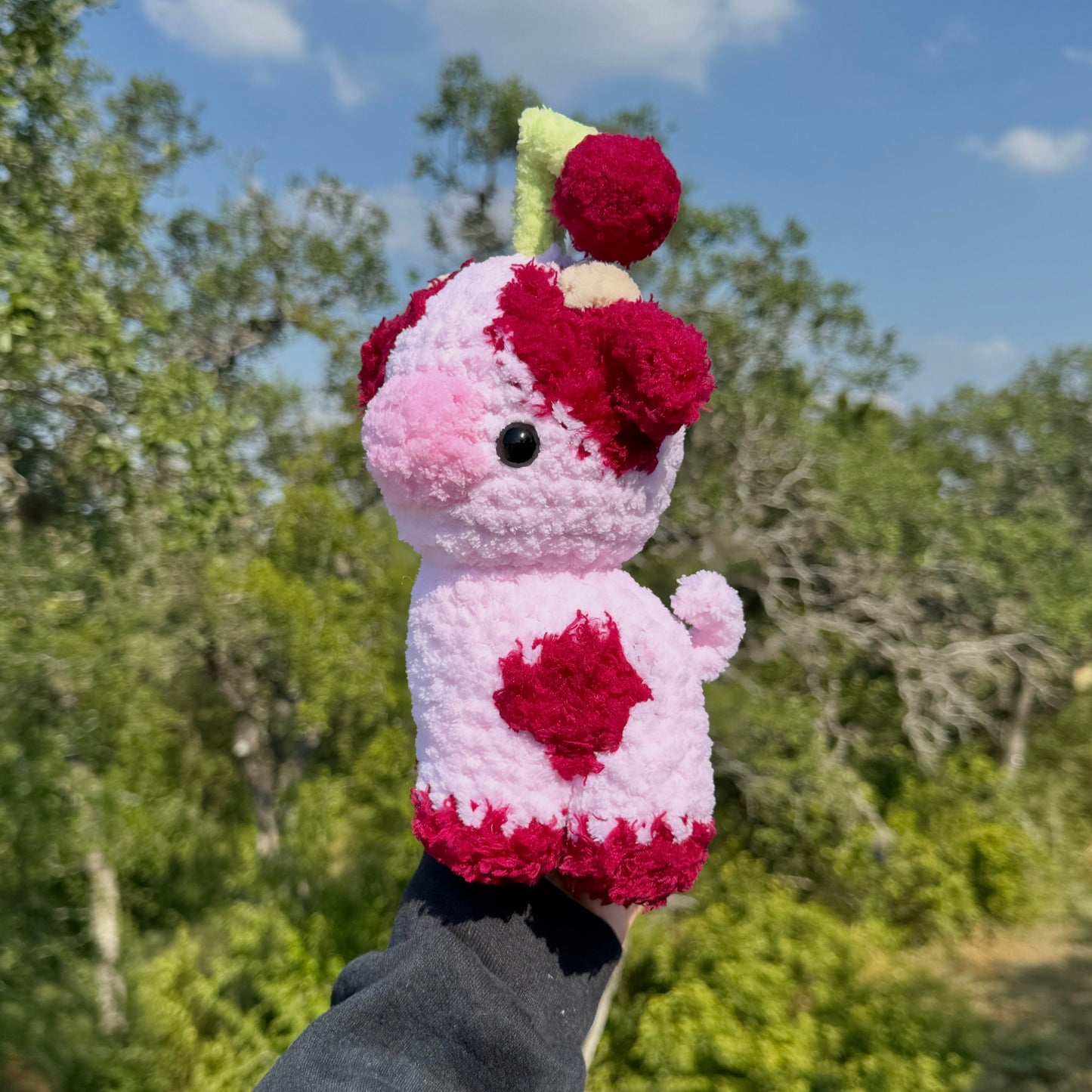 Cherry Baby Cow Crochet Pattern