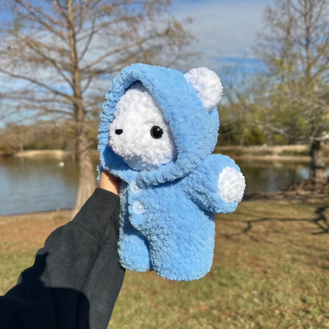 Pajama Bear Crochet Pattern | Bear + Pajama