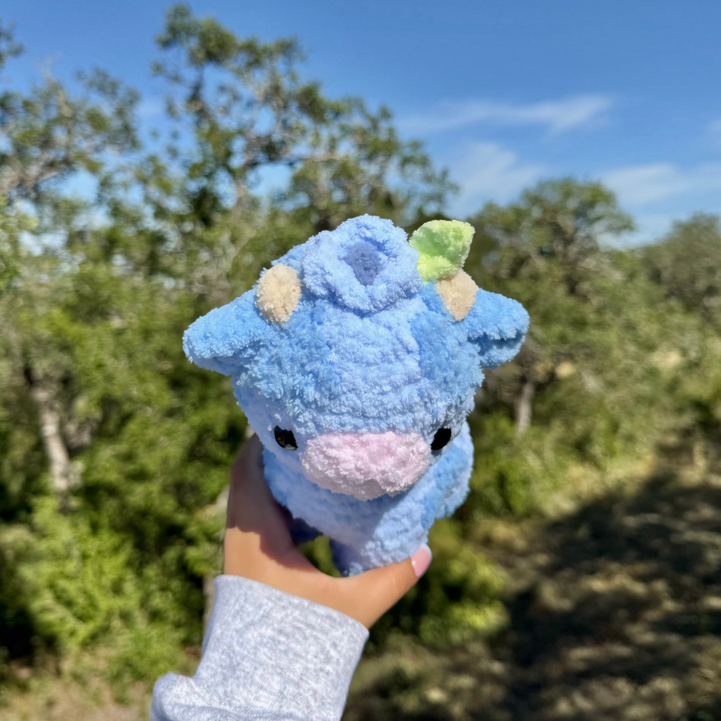 Blueberry Baby Cow Crochet Pattern