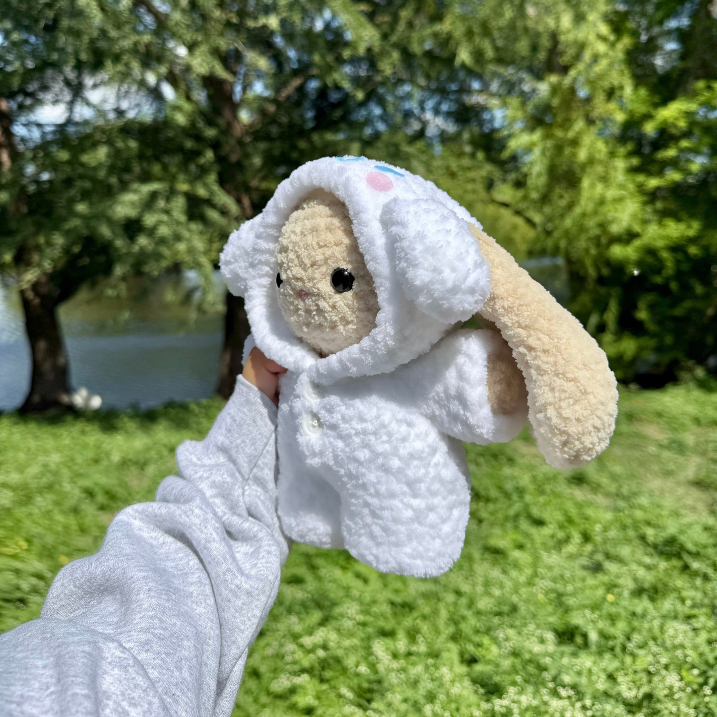 Crochet Cinnamoroll Pajama Bunny Plushie