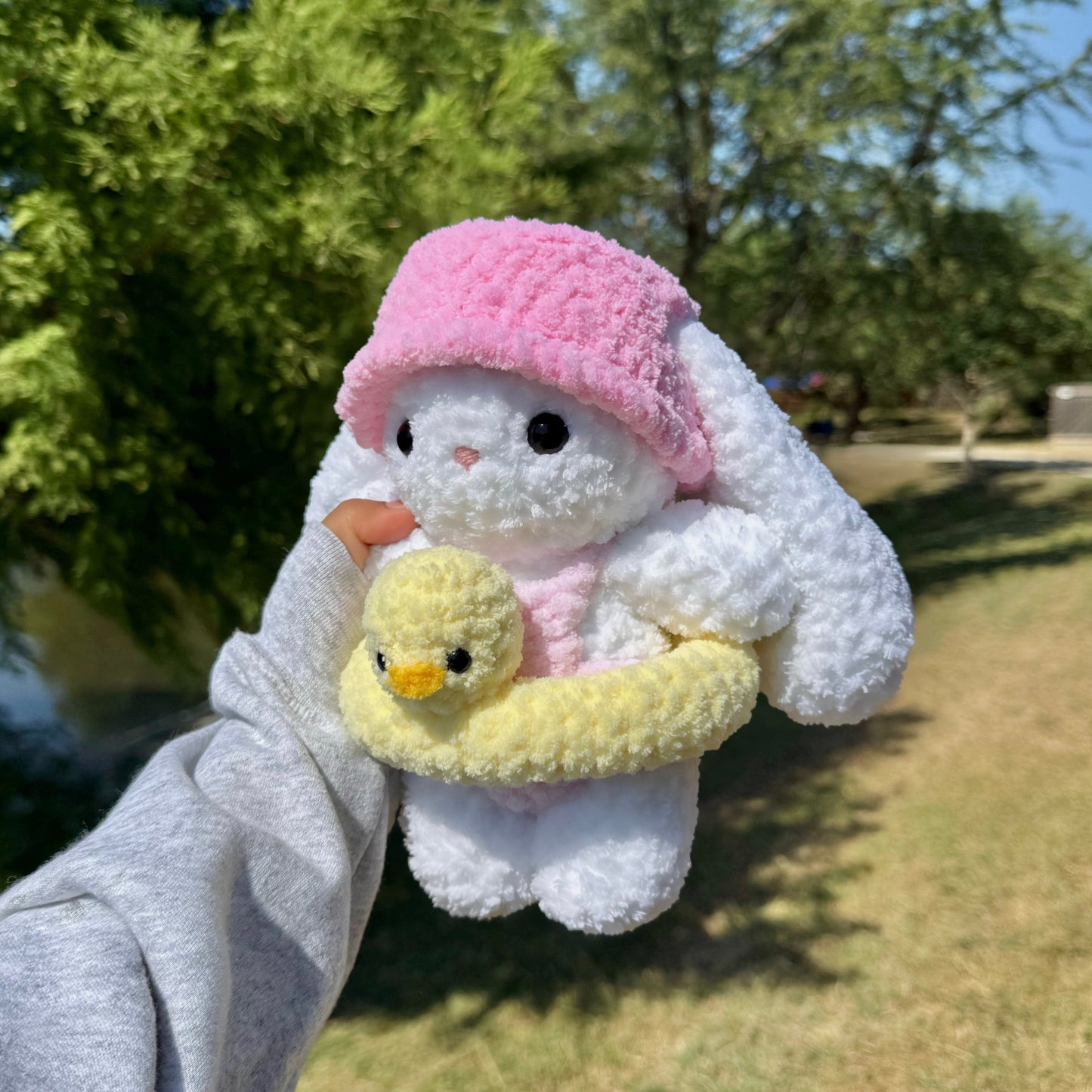 Crochet Duck Floatie Bunny Plushie