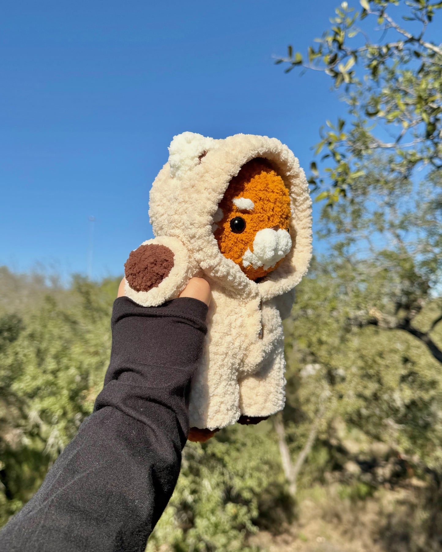 Crochet Pajama Red Panda Plushie