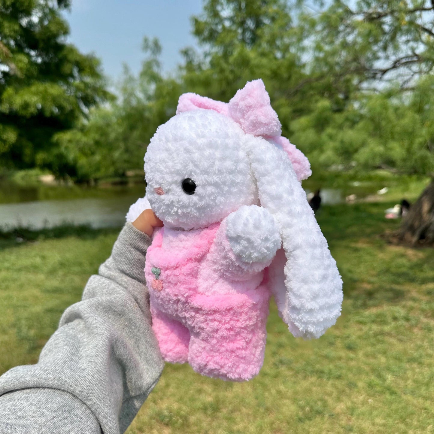 Layered Shirt and Overalls Bunny Crochet Pattern