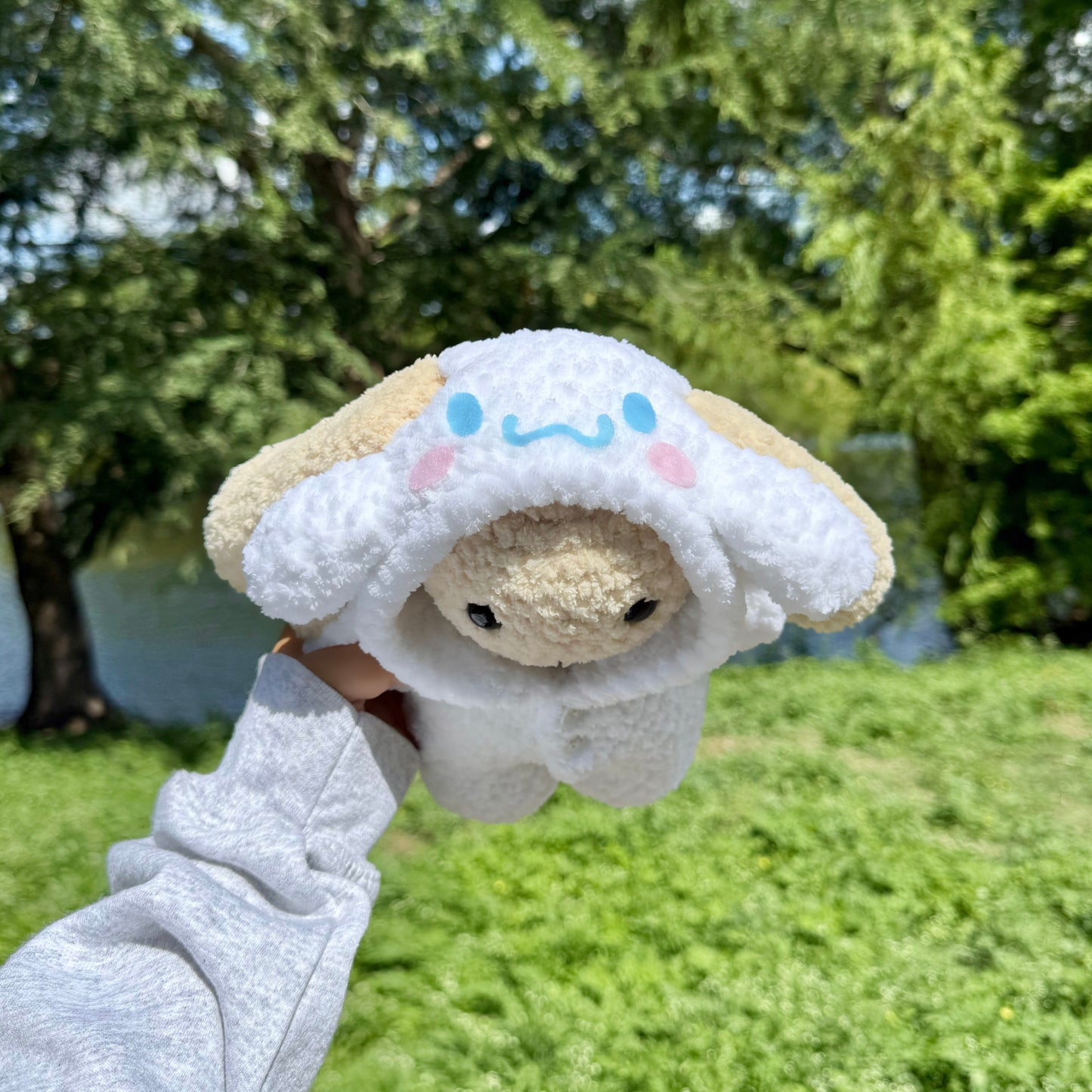 Crochet Cinnamoroll Pajama Bunny Plushie