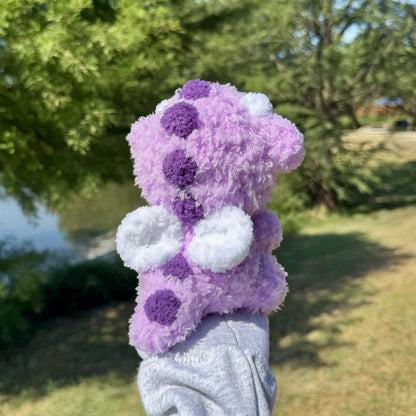 Crochet Purple Baby Dragon Plushie