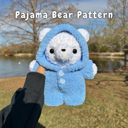 Pajama Bear Crochet Pattern | Bear + Pajama