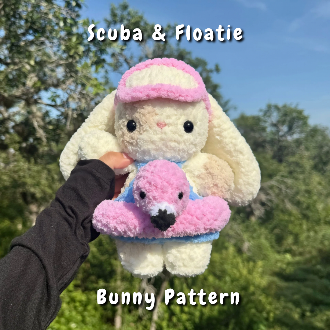 Scuba & Floatie Bunny Crochet Pattern