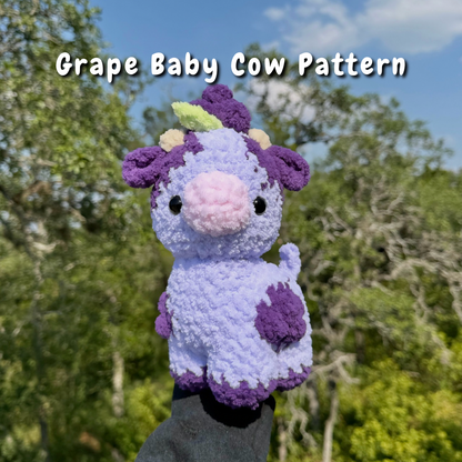 Grape Baby Cow Crochet Pattern