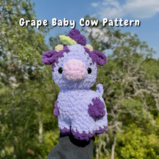 Grape Baby Cow Crochet Pattern
