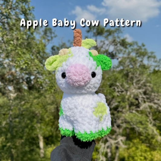 Apple Baby Cow Crochet Pattern