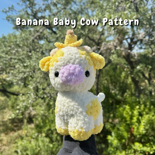 Banana Baby Cow Crochet Pattern