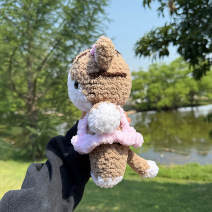 Clothing Kitties Crochet Pattern | Tabby Kitty + Tuxedo Kitty