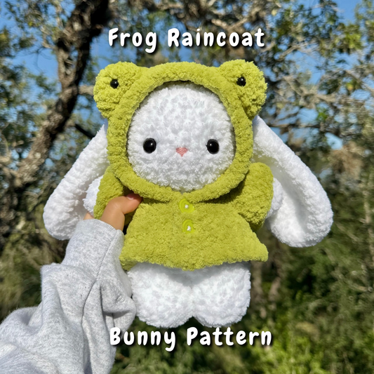 Frog Raincoat Bunny Crochet Pattern