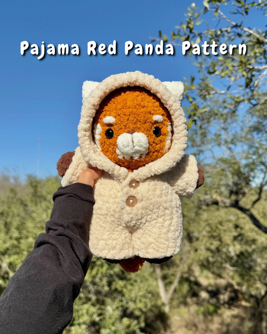 Pajama Red Panda Crochet Pattern | Red Panda + Pajama