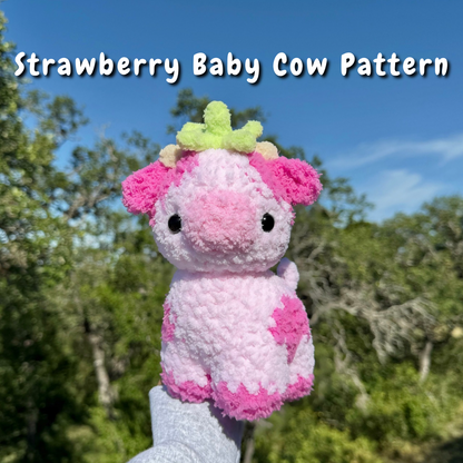Strawberry Baby Cow Crochet Pattern
