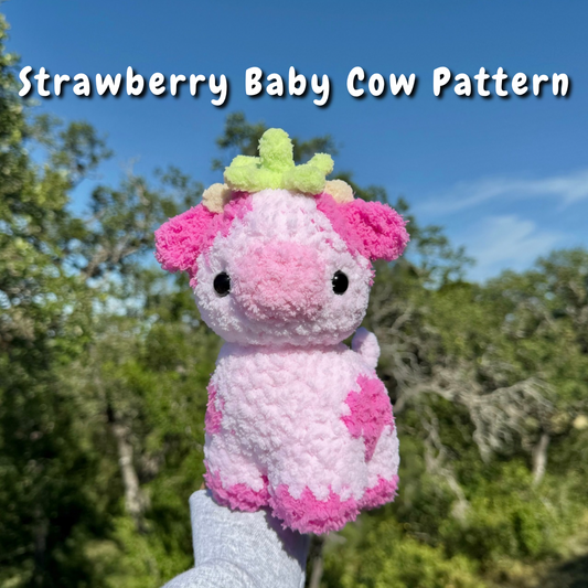 Strawberry Baby Cow Crochet Pattern