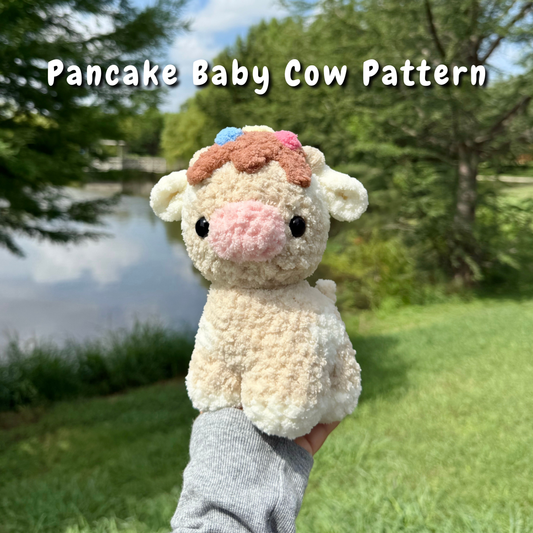 Pancake Baby Cow Crochet Pattern