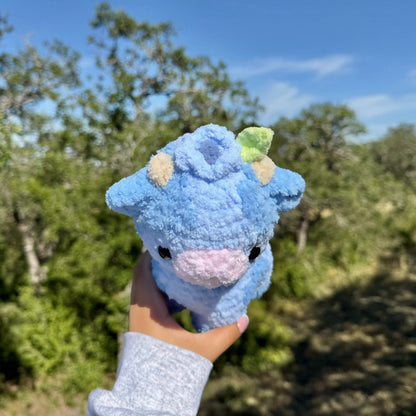 Blueberry Baby Cow Crochet Pattern