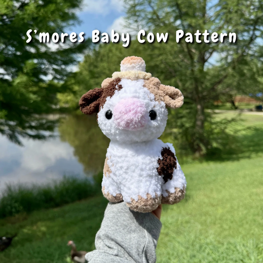 S'mores Baby Cow Crochet Pattern
