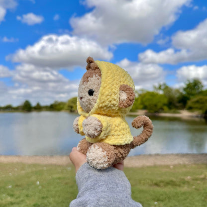 Hoodie Baby Monkey Crochet Pattern