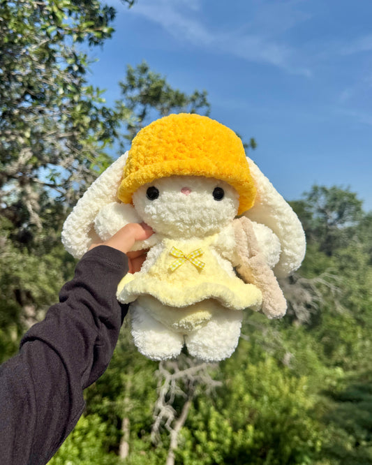 Crochet Beach Bunny Plushie