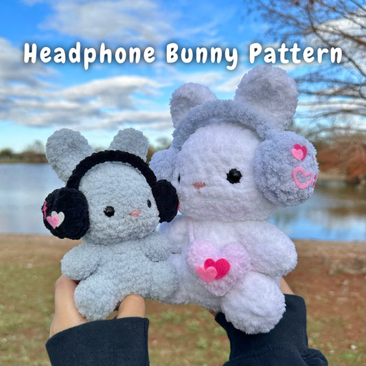 Headphone Bunny Crochet Pattern