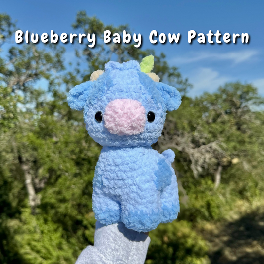 Blueberry Baby Cow Crochet Pattern