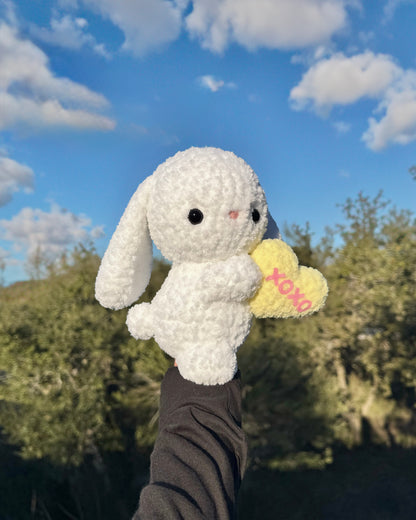 Crochet Sweetheart Bunny Plushie