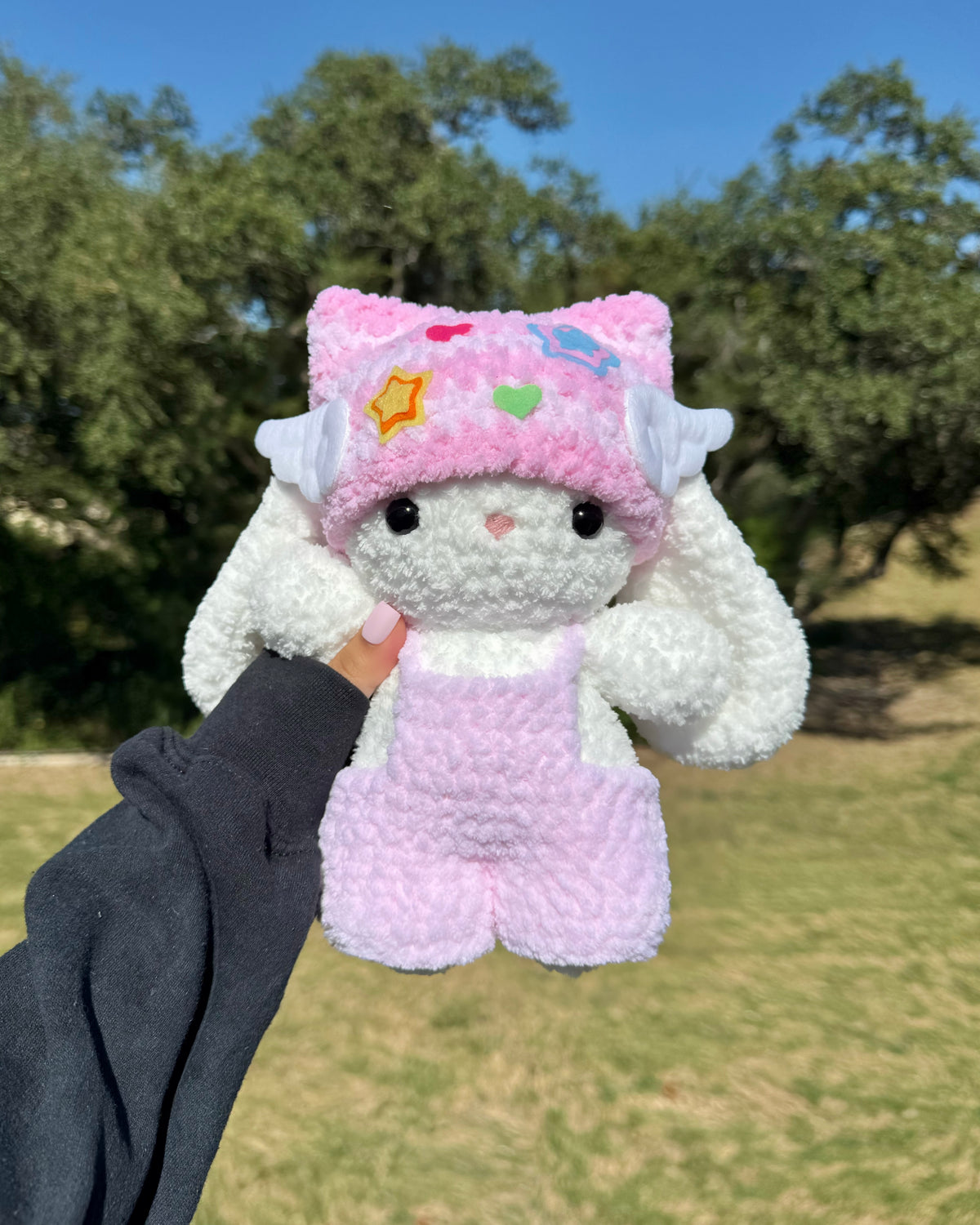 Crochet Cat Beanie Bunny Plushie