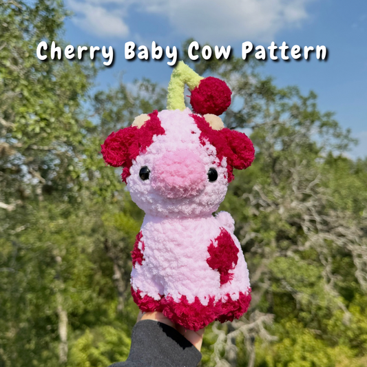 Cherry Baby Cow Crochet Pattern