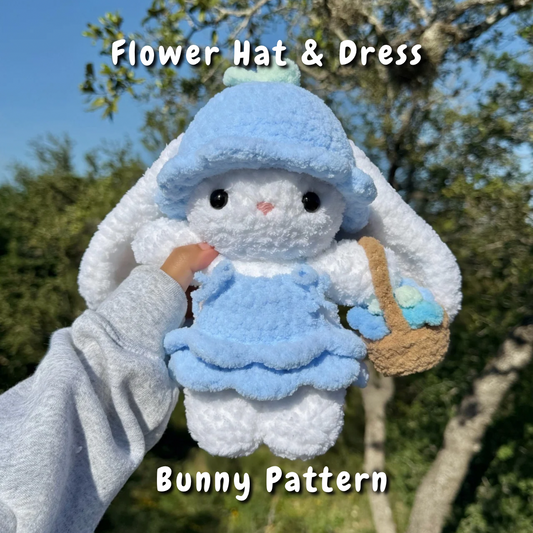 Bluebell Flower Bunny Crochet Pattern