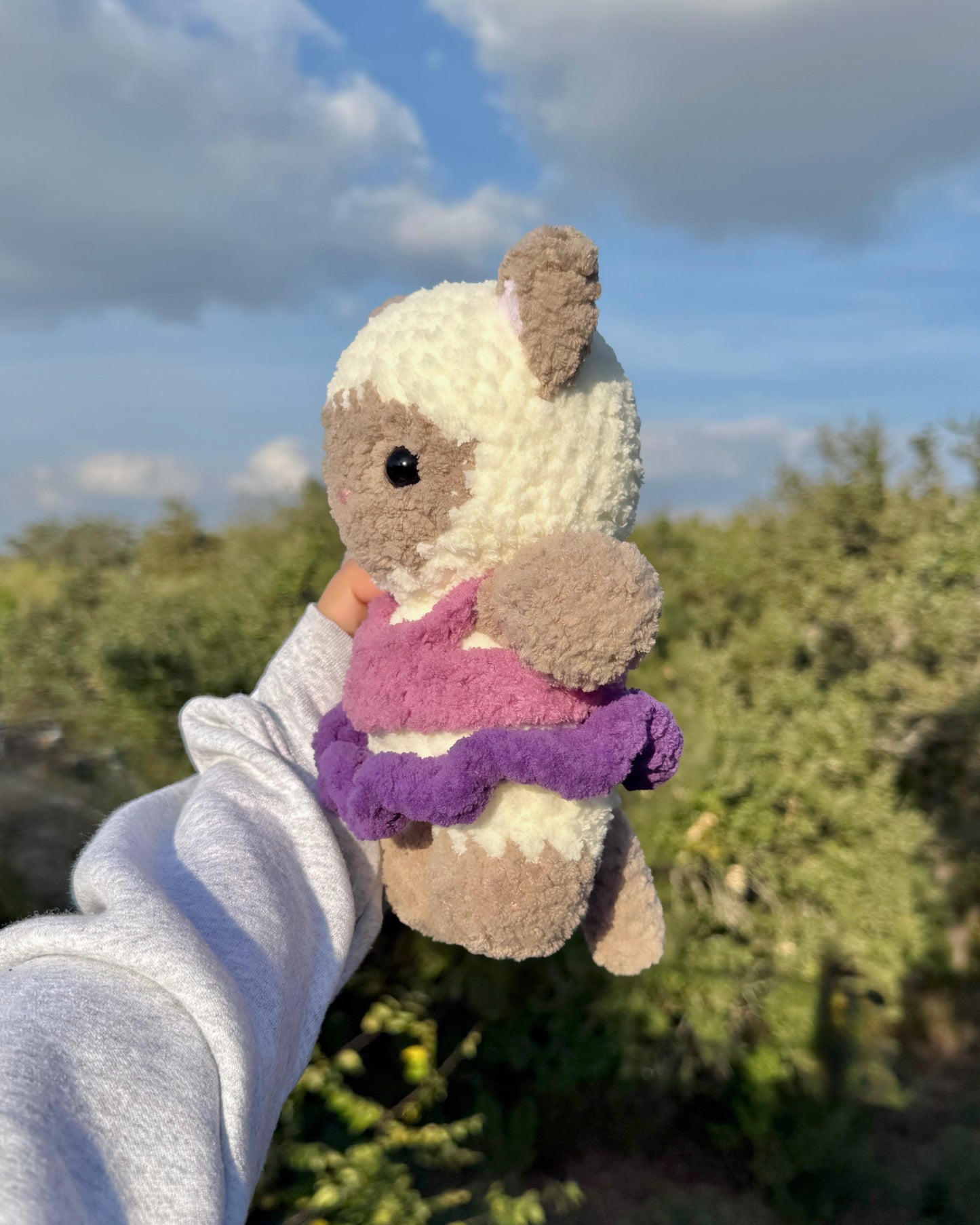 Crochet Siamese Kitty Plushie