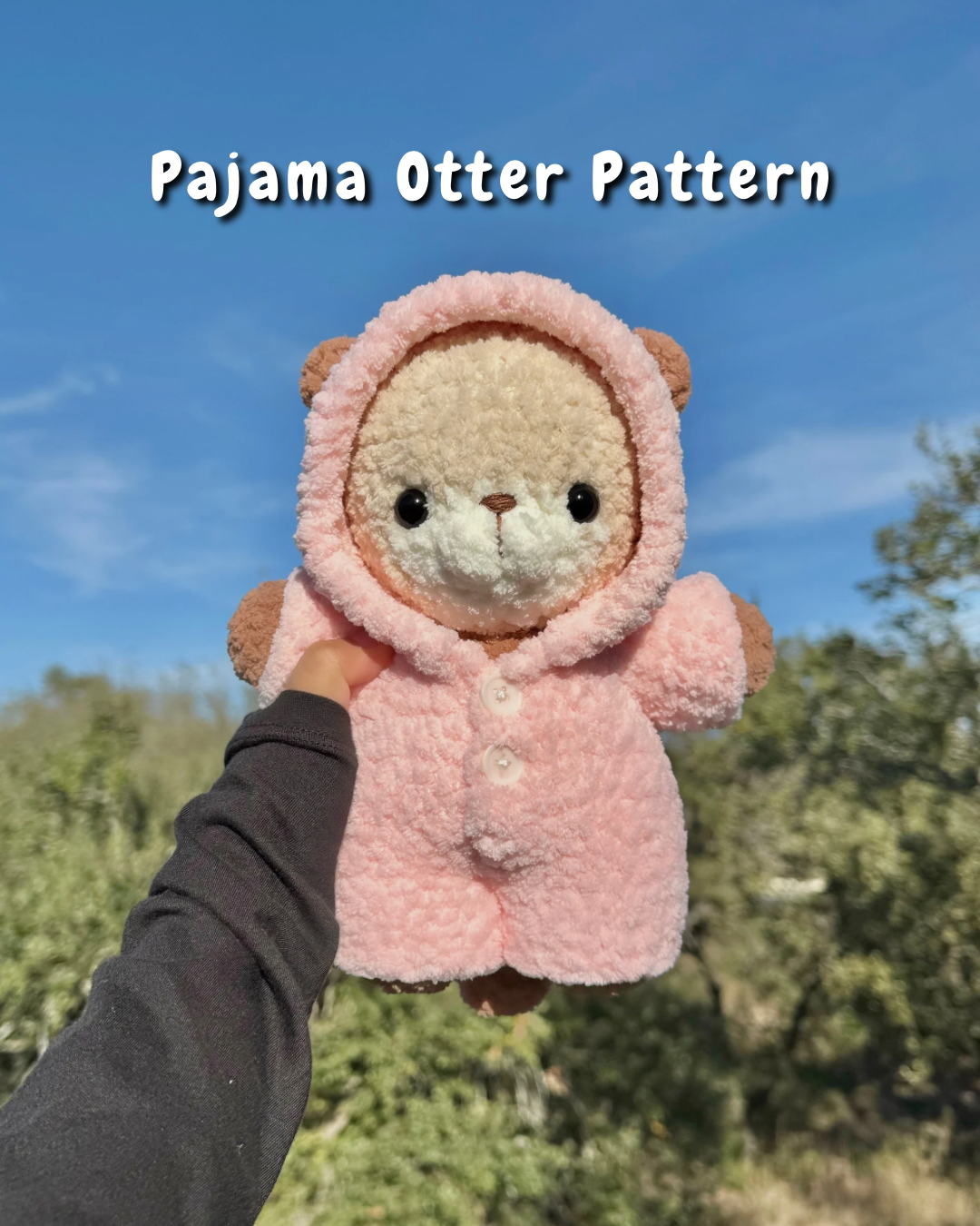 Pajama Otter Crochet Pattern | Otter + Pajama