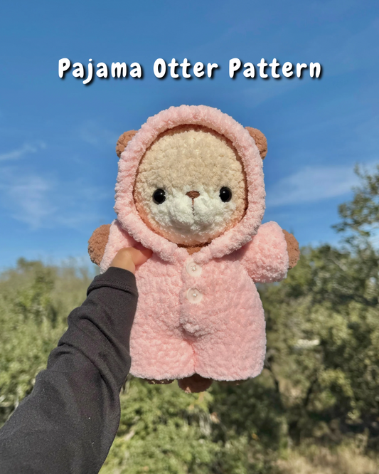Pajama Otter Crochet Pattern | Otter + Pajama