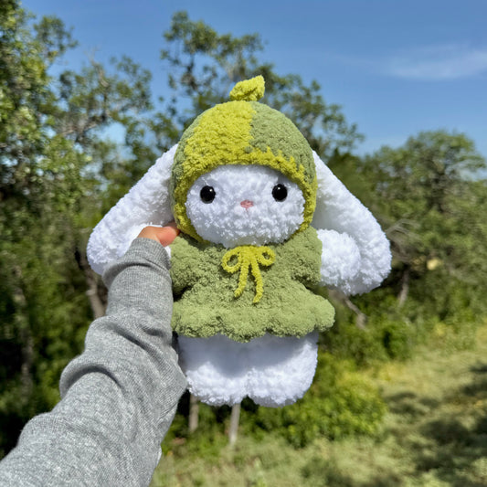Crochet Watermelon Bunny Plushie
