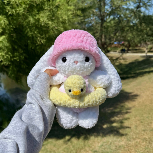 Crochet Duck Floatie Bunny Plushie