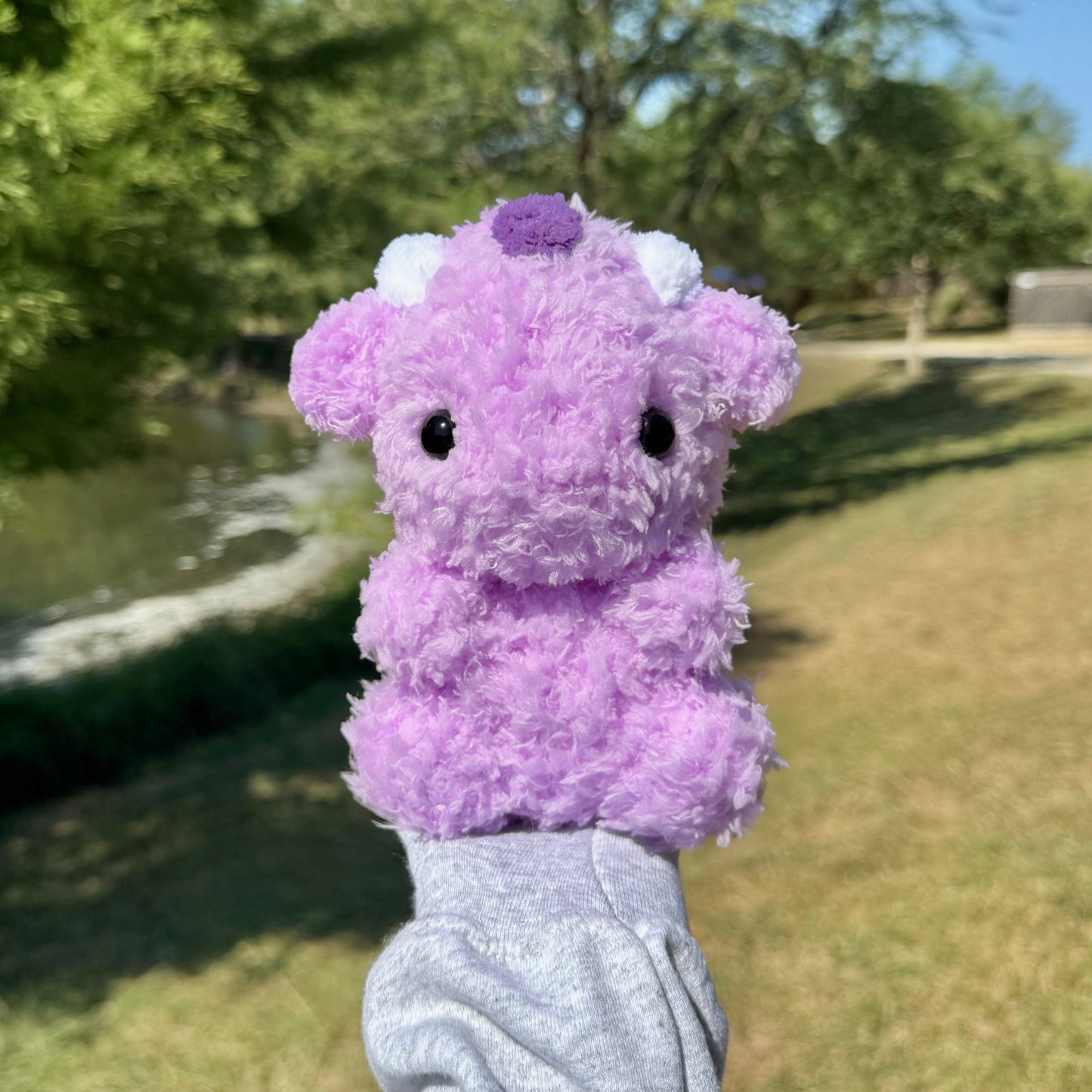 Crochet Purple Baby Dragon Plushie