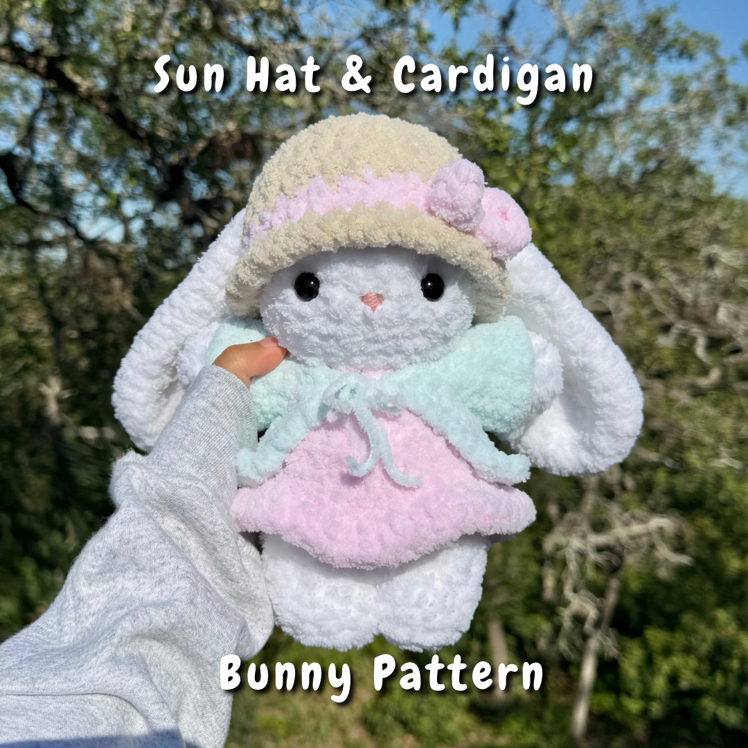 Sun Hat & Cardigan Bunny Crochet Pattern