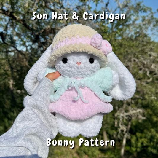 Sun Hat & Cardigan Bunny Crochet Pattern