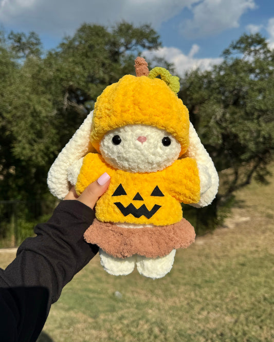 Pumpkin Patch Bunny Plushie
