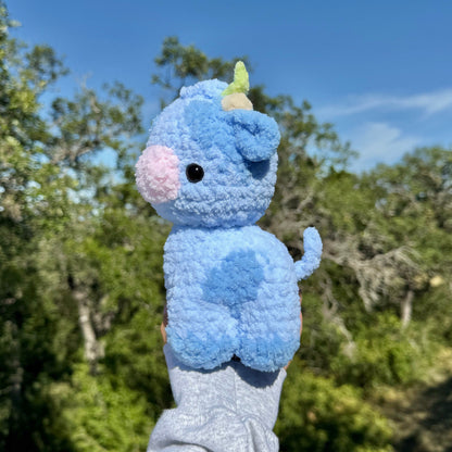 Blueberry Baby Cow Crochet Pattern