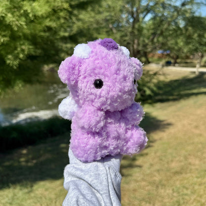 Crochet Purple Baby Dragon Plushie