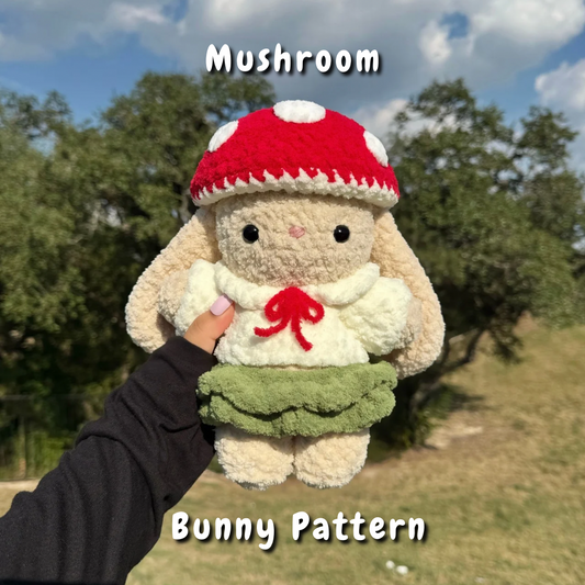 Mushroom Bunny Crochet Pattern