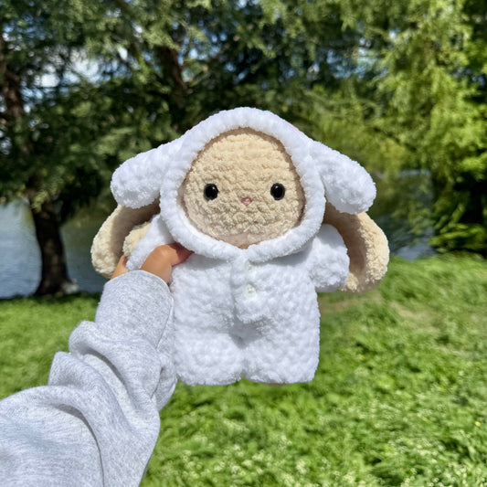 Crochet Cinnamoroll Pajama Bunny Plushie
