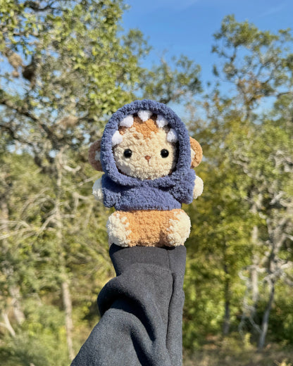Crochet Shark Hoodie Monkey Plushie