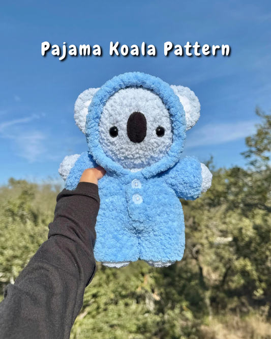 Pajama Koala Crochet Pattern | Koala + Pajama