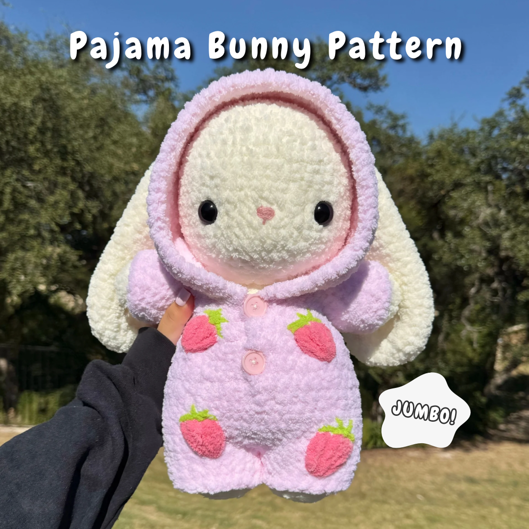 Jumbo Pajama Bunny Crochet Pattern | Bunny + Pajama