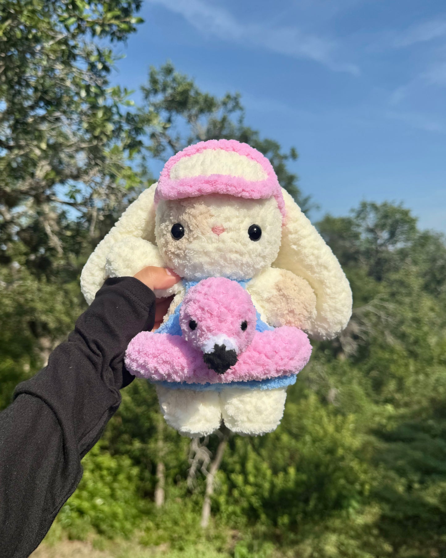 Crochet Scuba & Floatie Bunny Plushie