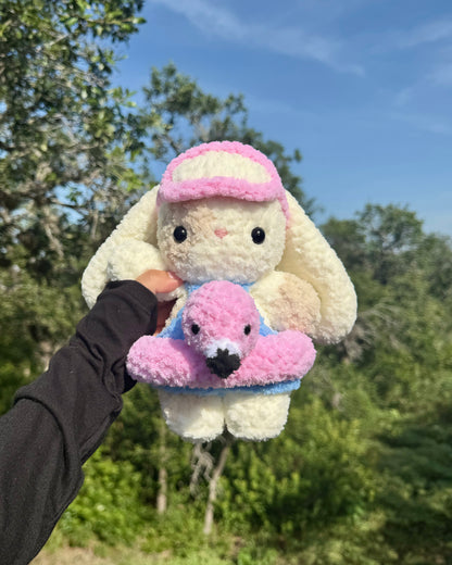 Crochet Scuba & Floatie Bunny Plushie