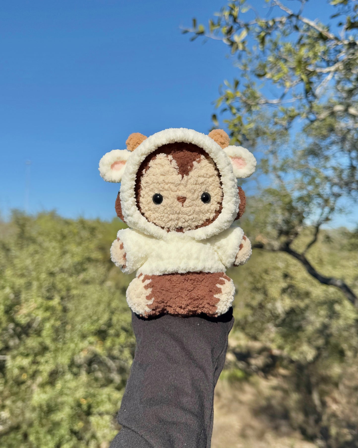 4 in 1 Hoodie Baby Monkey Crochet Pattern
